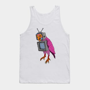 drawing weird parrot television nightmare Tank Top